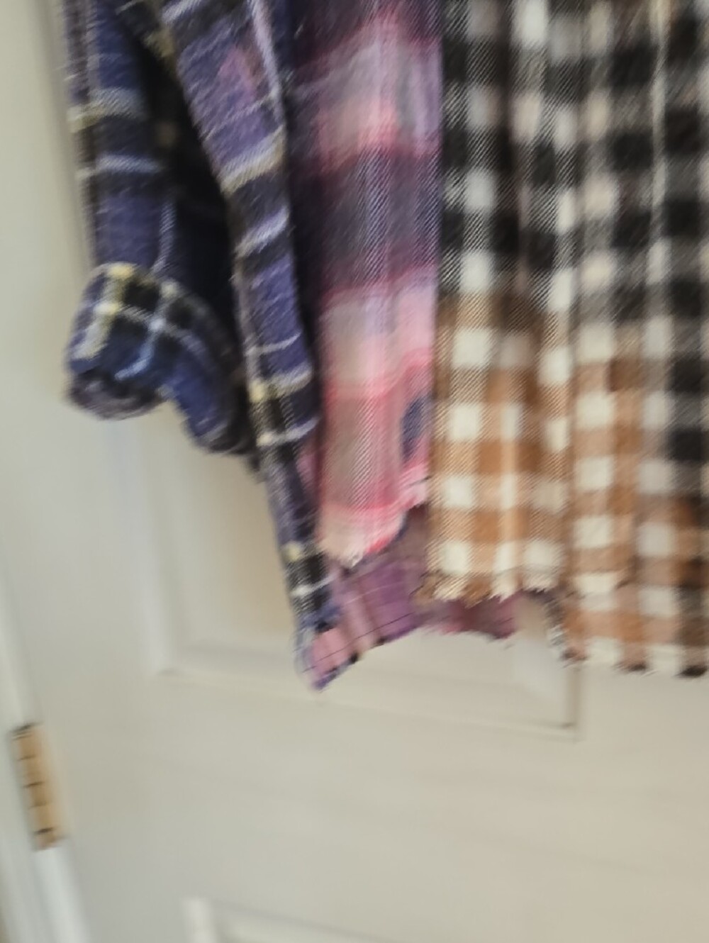 BDG Mixed Plaid Button-Down Shirt Jacket in Purple, Black and Cream - Picture 4 of 9